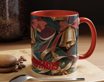 Taza, taza de café de estilo elegante para regalos y festividades, diseño envuelto para regalo, cintas brillantes, decoración de escritorio de oficina, taza de té de cerámica, única