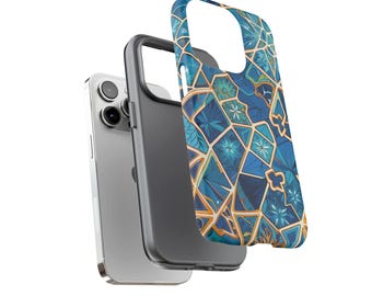 Funda para teléfono Frosty Winter Wonderland: funda festiva con copos de nieve, artículos de regalo navideños, accesorios de protección para dispositivos