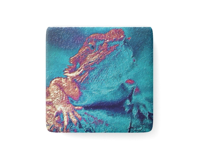 Bearded Dragon Art Magnet