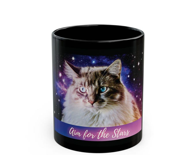 Cosmic Cat Galaxy Mug | Tea Coffee Cup