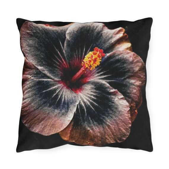 Hibiscus Flower Outdoor Pillow | Patio Decor