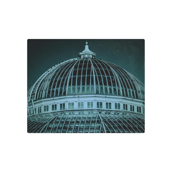 St. Paul Conservatory Dome Architecture Metal Art Sign | Vintage Architecture Building Photograph