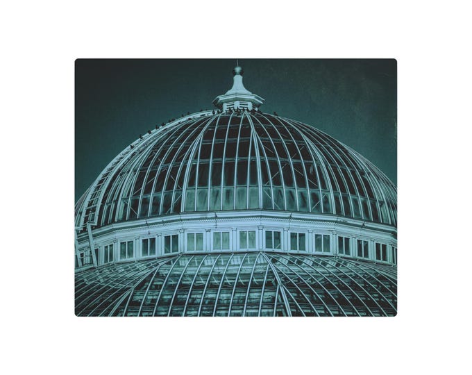 St. Paul Conservatory Dome Architecture Metal Art Sign | Vintage Architecture Building Photograph