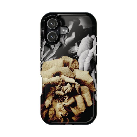 Vintage Sepia Rose iPhone 17 Case | MagSafe Impact-Resistant Case