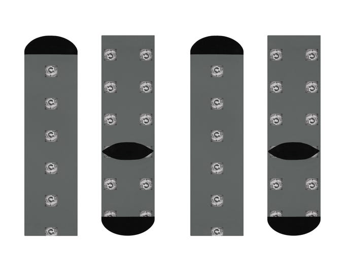 U.S. Marine Corps Pattern Grey Cushioned Crew Socks