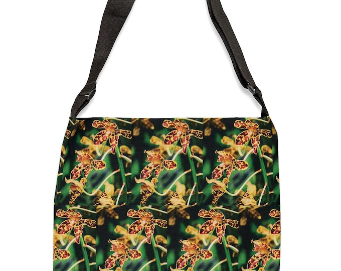 Tiger Orchid Flowers Tote Bag | Botanical Tote