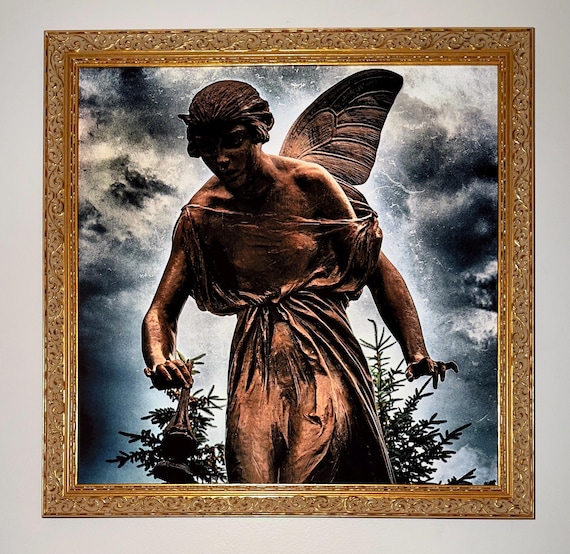Gold Baroque Framed Gothic Fairy Wall Print