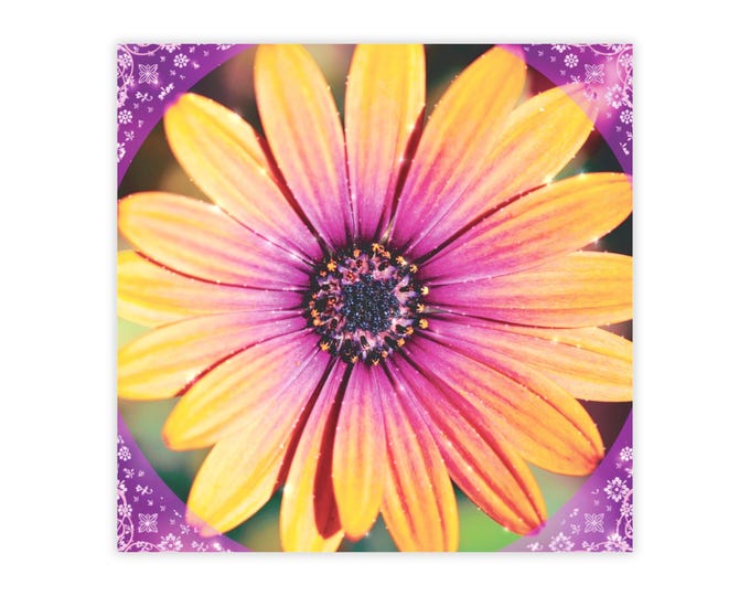 Bright Flower Post-it Note Pads | Floral Sticky Notes, Square Memo Pads