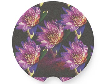 Posavasos para coche con forma de flor de loto