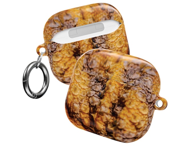 Bearded Dragon Scales AirPod Case | Reptile Art - Yellow Variant