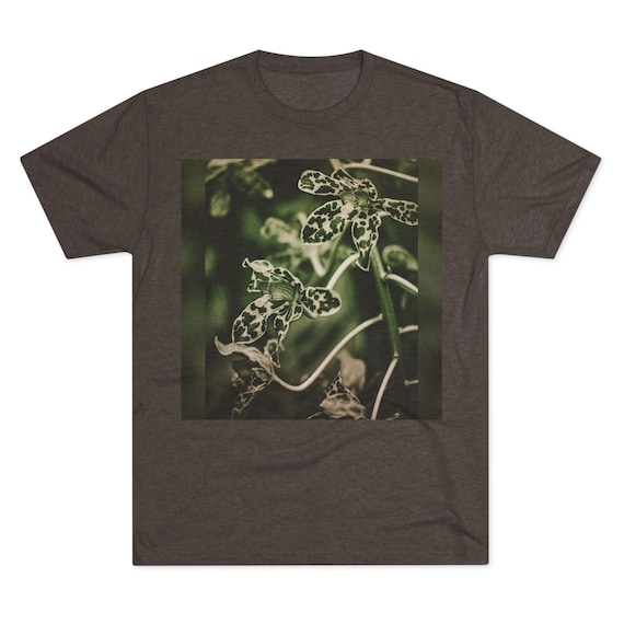 Orchid Vintage Graphic Tee | Plant Nature Photography Shirt