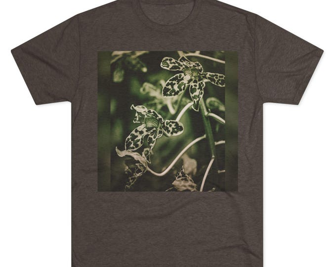 Orchid Vintage Graphic Tee | Plant Nature Photography Shirt