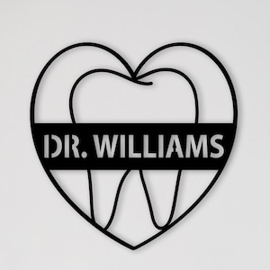 Orthodontist Name Sign, Dental Name Gift, Dentist Office Wall Decor, Dentist Opening Year Sign Dentist Office Sign, Orthodontist Wall Decor,