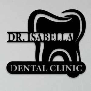 Dental Name Gift, Dentist Office Wall Decor, Orthodontist Name Sign, Dentist Opening Year Sign Dentist Office Sign, Orthodontist Wall Decor,
