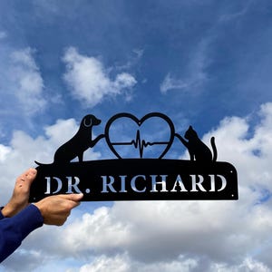Vet Office Wall Decor, Vet Office Sign, Vet Wall Decor, Vet Metal Wall Art, Veterinarian Gift,  Vet Wall Decor, Custom Name Clinic Wall Art