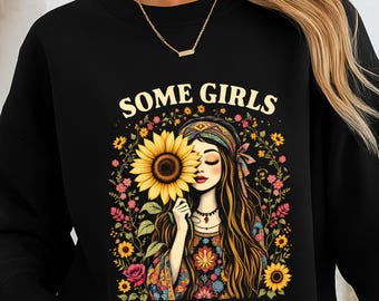 Flower in their soul Sweatshirt - Floral Crewneck Jumper, Botanical Pullover, Nature Lover Gift, Cozy Winter Sweater, Boho Chic Top