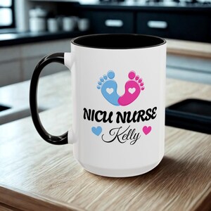 Coffee Mug, Neonatal Nurse Custom Name Mug, Personalized Nurse Gift, Nurse Appreciation, RN Graduation Gift, Nurse Birthday Present