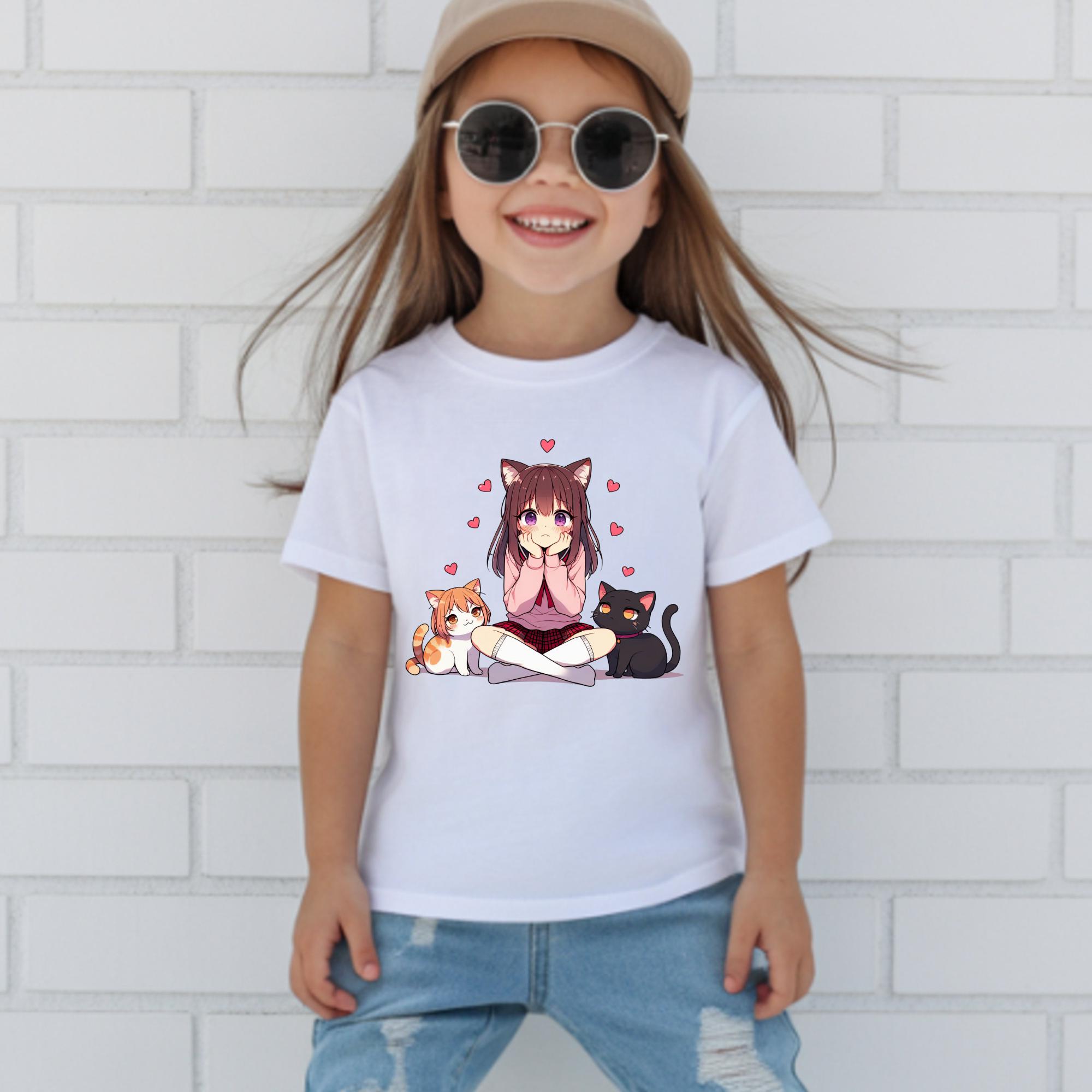 Anime Youth Hoodie: Japanese Soft Cotton-Blend Clothing, Girls Youth Shirt, Back To School Clothing
