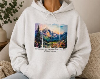 Christian Psalm 139:16 Hoodie, Spiritual Unisex Sweatshirt