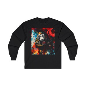 Urban Styles Hip Hop Faded Memory Tee, Streetwear Graphic Shirt, Unisex Long Sleeve Top, Vintage Fashion Apparel, Casual Urban Clothing