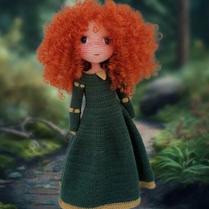 Merida Brave(2012) amigurumi doll pattern, Crochet Doll Pattern PDF Tutorial - Digital Download