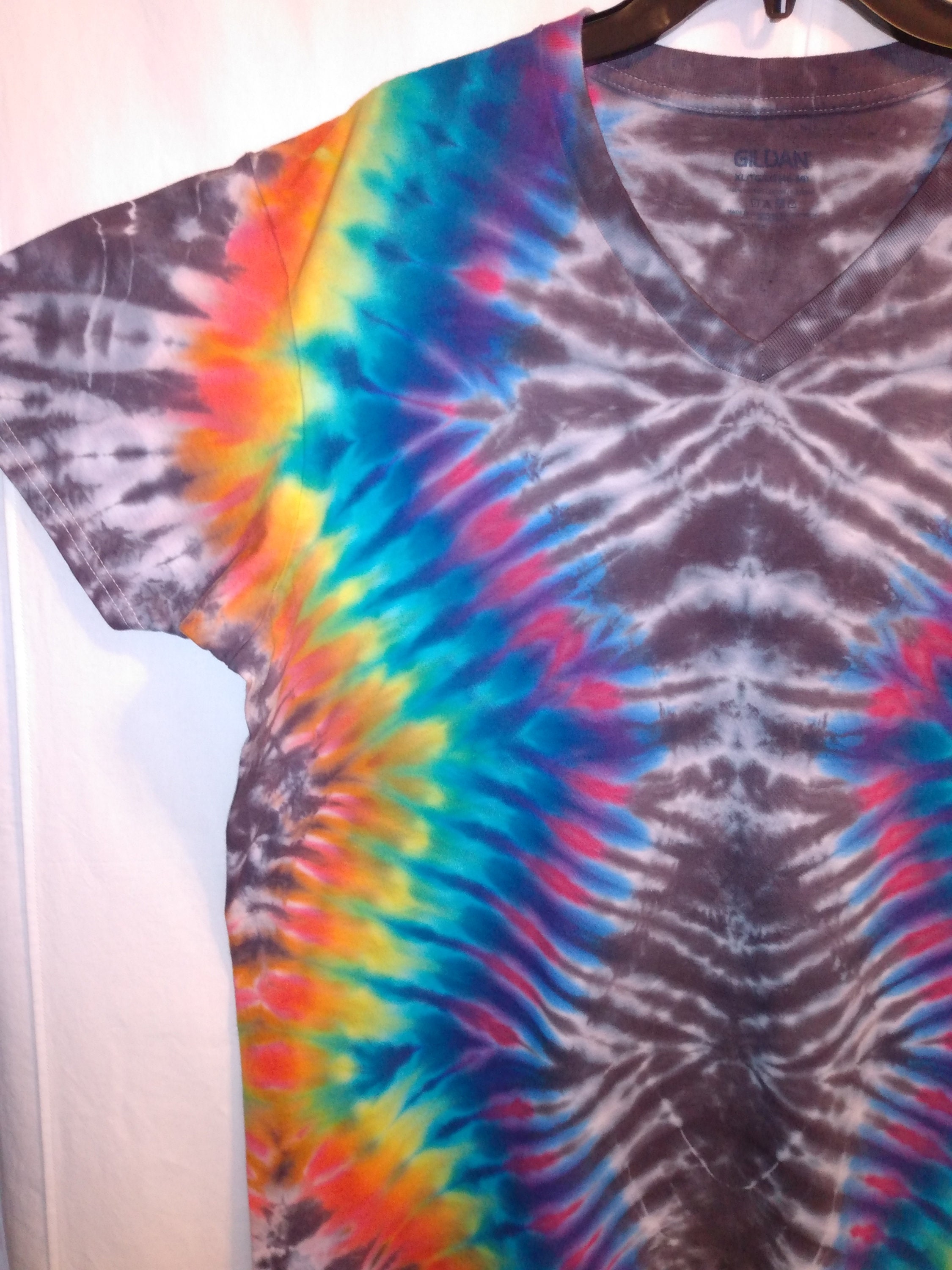  Zig Zag DNA  with Spider Tie Dye Men s cut XL women s Etsy