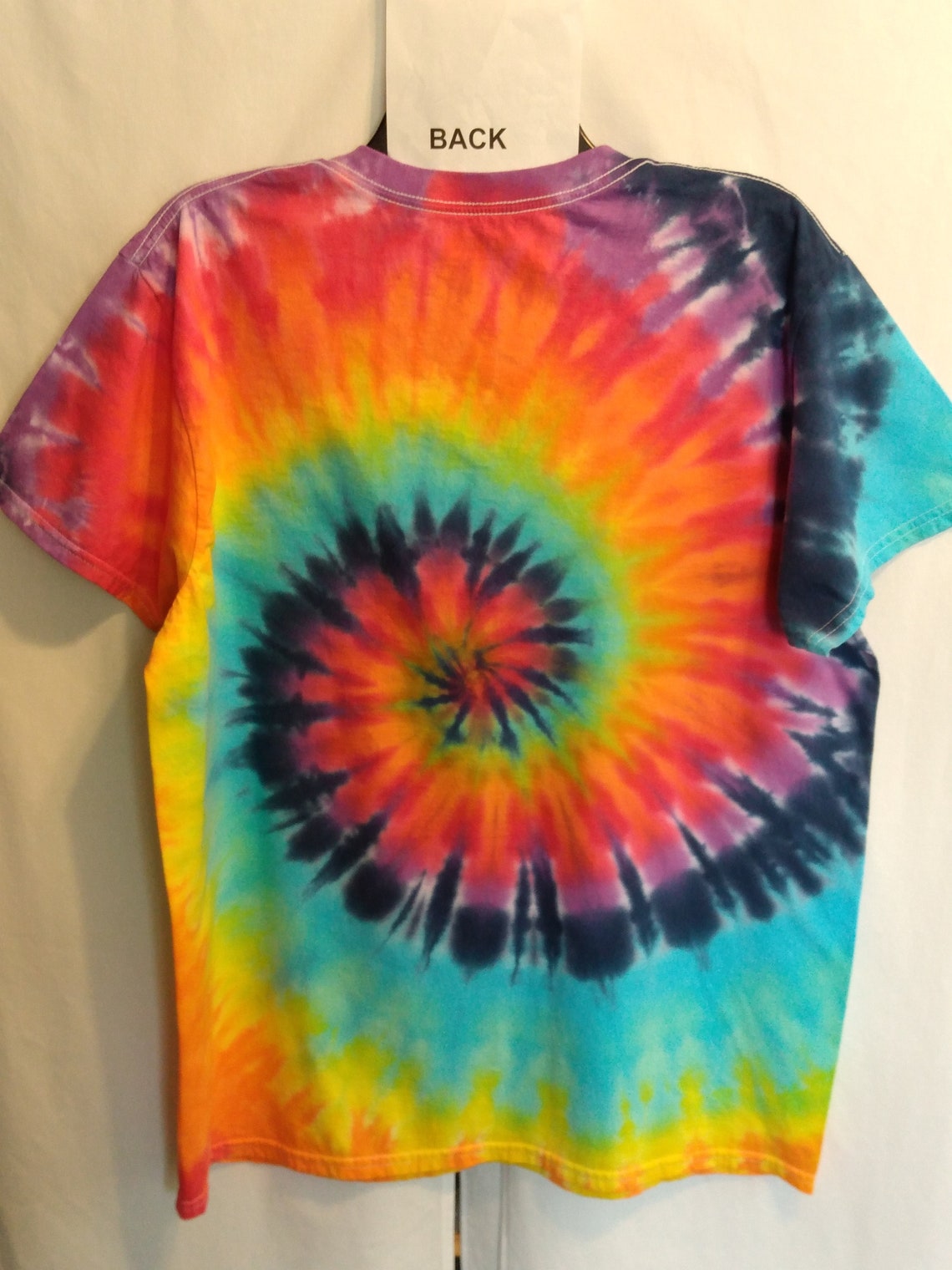 Upward Staggered Spiral Tie Dye Men's Cut L woman's - Etsy