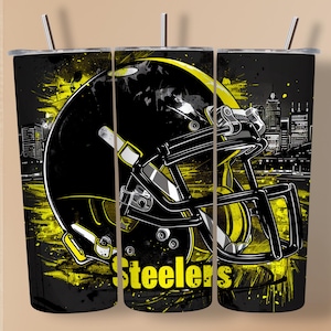 Retro Football 20oz Skinny Tumbler Wrap PNG | Sport Tumbler Wrap | Football Team Designs | Digital Download Template