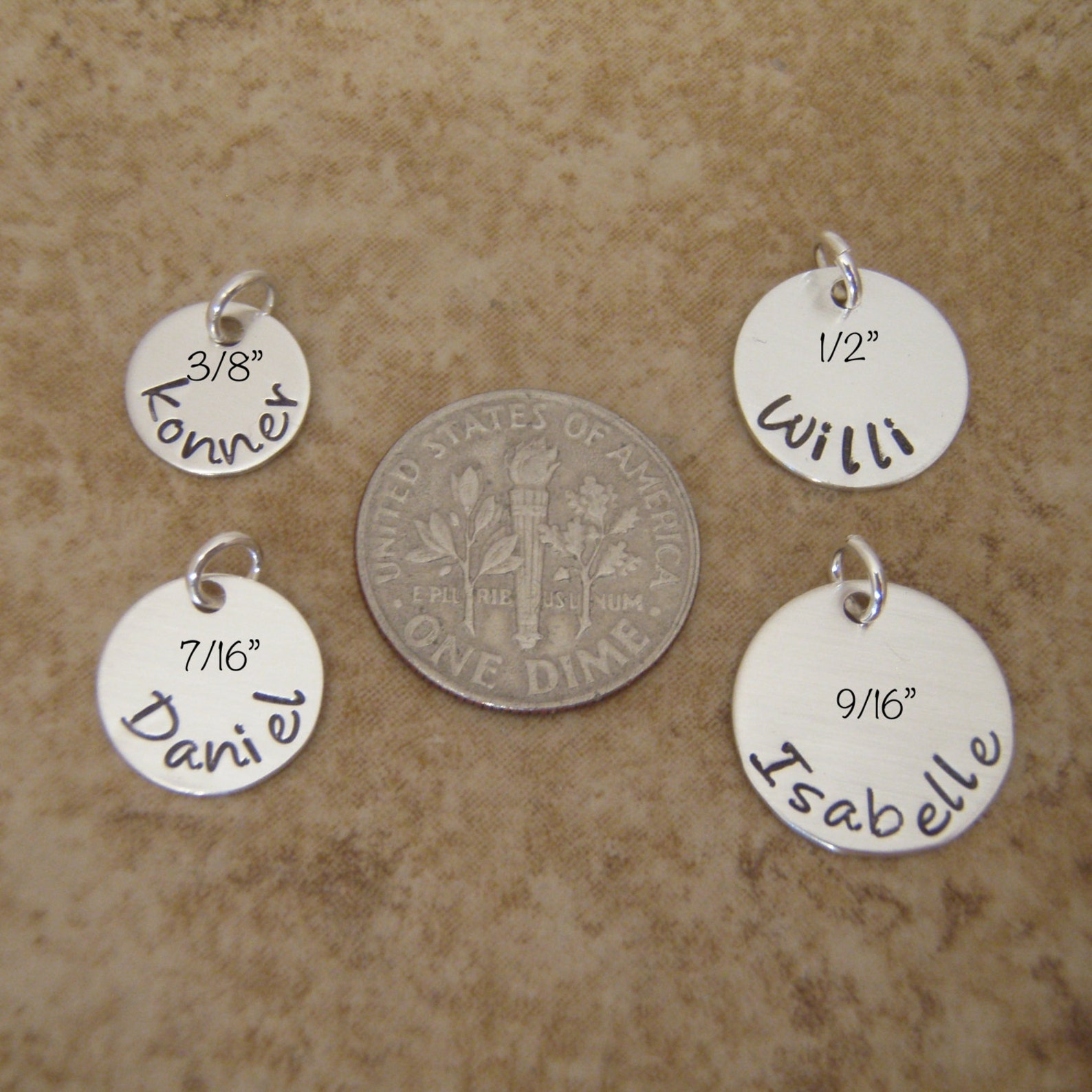 Name Charm Personalized Charm Date Charm Garter Charm Etsy