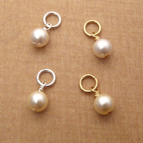 Freshwater Pearl Charm Etsy
