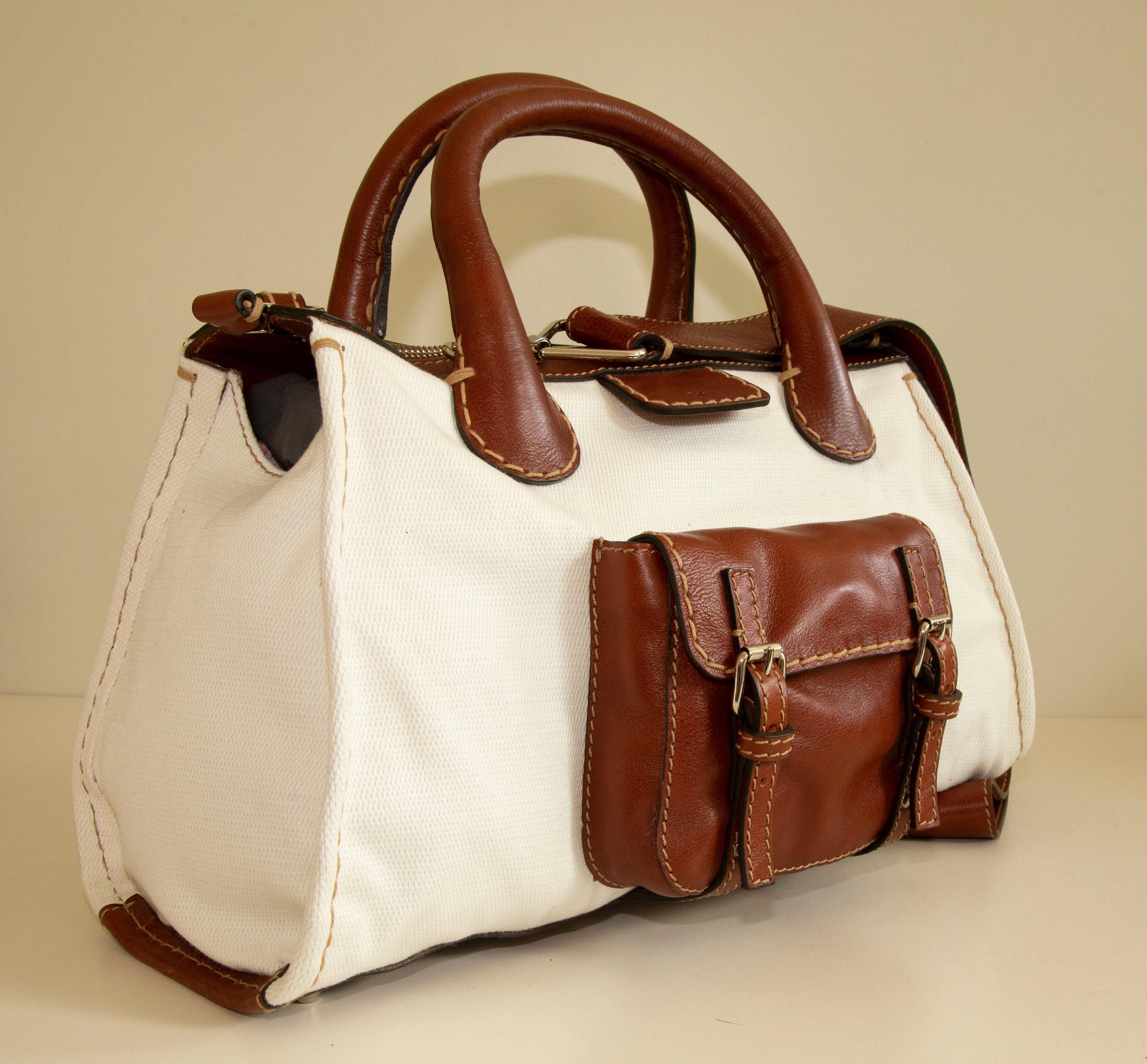 【CHLOE】EDITH SHOULDER BAG Chloé Edith Shoulder Bag Medium Brown Leather for sale