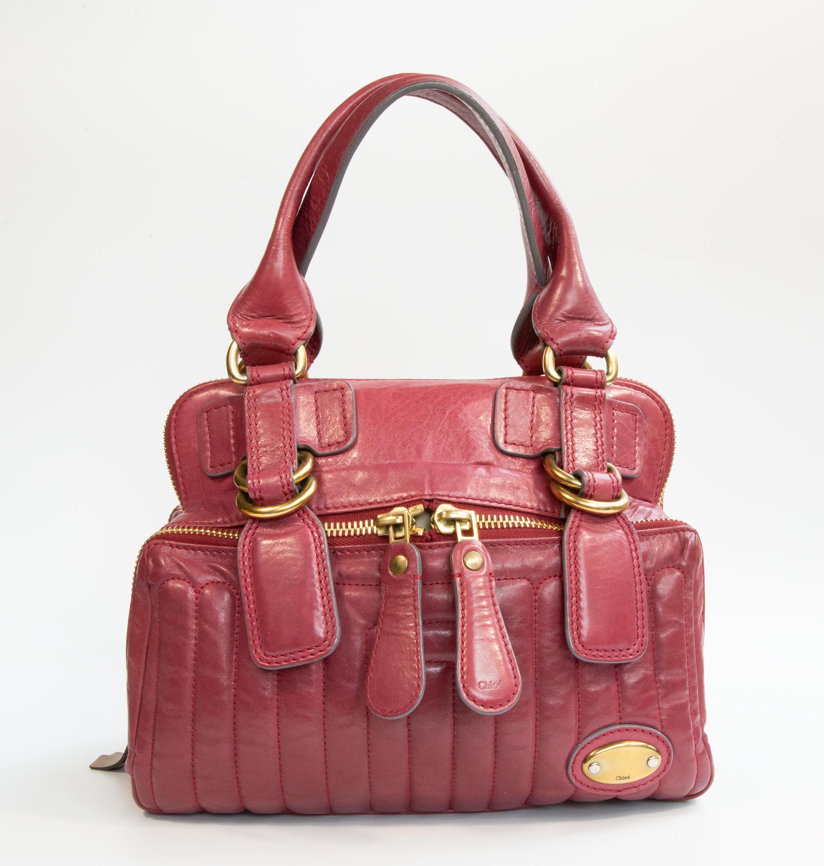 Vintage　Chloe　Bay　Leather　Handbag　Red Bay Chloé Bags - Vestiaire Collective