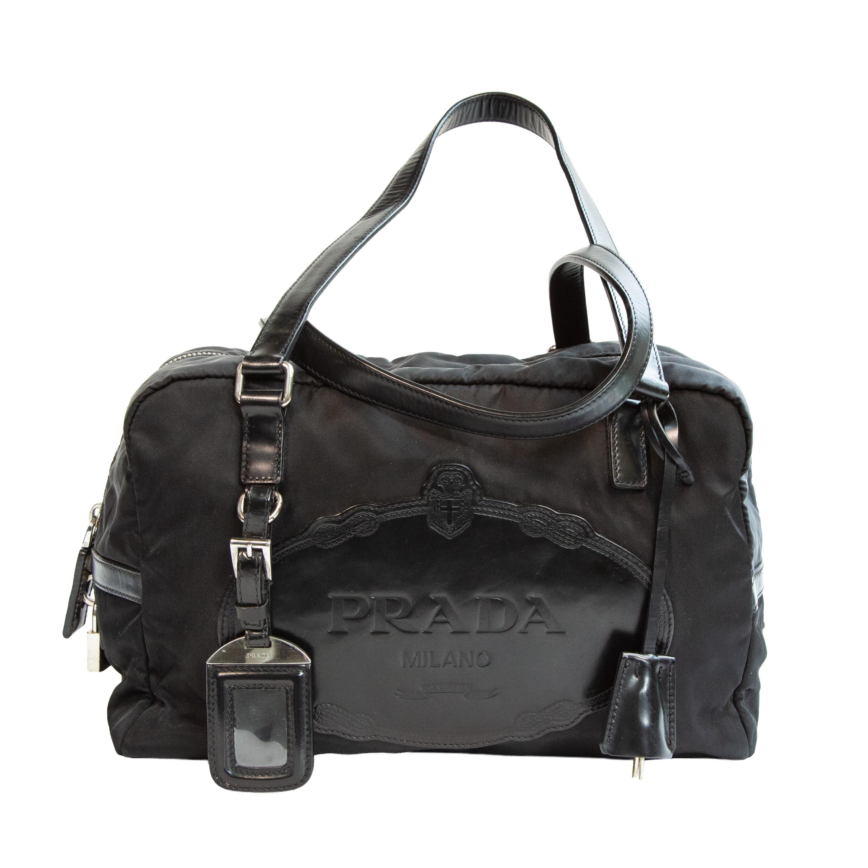 Vintage Prada Bowling Bag - Etsy