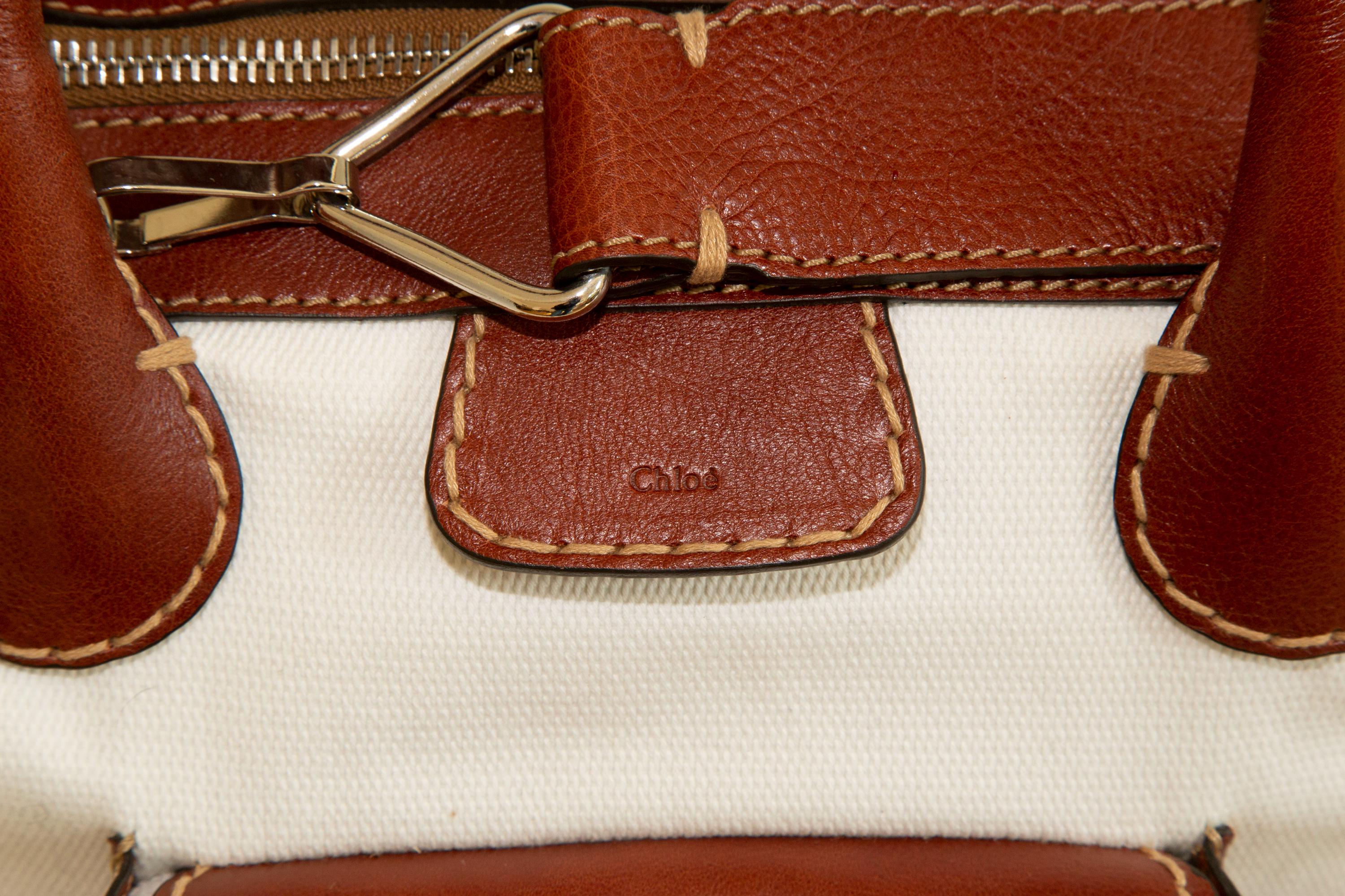 Chloe Edith Medium Tote Bag Two Way Bag Top Handle Shoulder