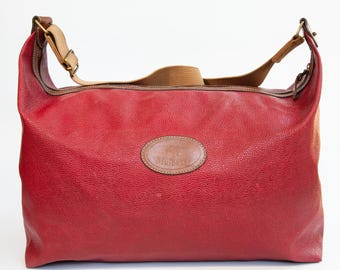 Sac Bandoulière Vintage En Cuir Marron - Très Bon état Avec Légères Traces - Dimensions 27x20x7 Cm
