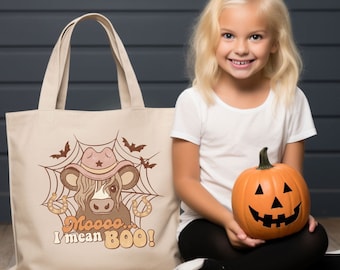 Halloween Candy Bags, Halloween Treat Bags, Cute Ghost, Trick Or Treat Tote.