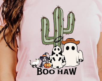 Active Wear, Boo Haw Shirt, Country Halloween, Desert tee, Western Shirt, Halloween gift.