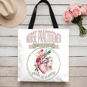 Nurse Tote Bag, RN Tote Bag, Practitioner Gift, Graduation Gift, NP Christmas Present.