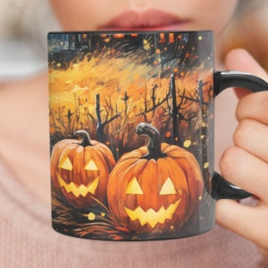 Stay Spooky, Autumn Mug, Halloween Pumpkin Mug, Pumpkin Patch, Thanksgiving Gifts, Thanksgiving Décor. 画像 6