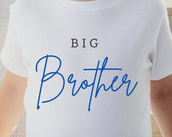 Big Brother Tshirt, Big Brother Geschenk, Bro Shirt, neue Geschwister Ankündigung, neue Baby enthüllen.