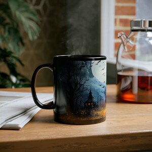 Witchy Tasse, Hexen Kaffeetasse, Spukhaus, Halloween Geschenk, Spooky Night, Vollmond. Bild 9