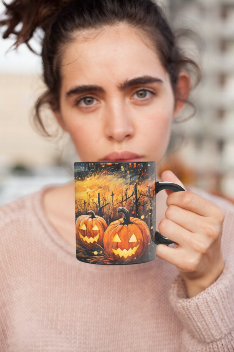 Stay Spooky, Autumn Mug, Halloween Pumpkin Mug, Pumpkin Patch, Thanksgiving Gifts, Thanksgiving Décor. 画像 6