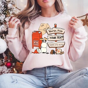 Custom North Pole Christmas 2024 Shirt, North Pole Christmas Matching Family Sweatshirt, Christmas Shirts, Family Xmas Party Sweater