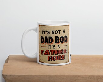 Presente de pai: não é um corpo de pai, é uma figura paterna. Caneca para café e chá.
