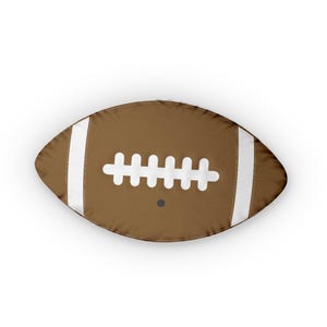 Football Shaped Pillow - Decorative Sports Cushion for Gridiron Fans, Soft Sofa Pillow, Home Decor Accent, Gift for Football Enthusiasts,