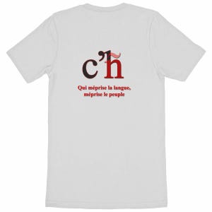 Maglietta "c'h + ñ: chi disprezza la lingua, disprezza il popolo"