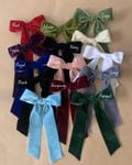 Velvet Tree Bows - Luxury Handmade Bows - Available in 14 Colours - Wire Attachments on Reverse - Pick and Mix - Sold Per Bow - 38mm Ribbon