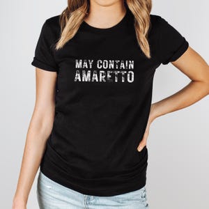 Funny Amaretto Tee, Unisex Drink T-Shirt, Gift for Coffee Lovers, Cute Casual Top, Party Wear, Birthday Gift Idea