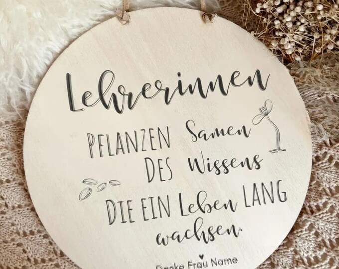 Dankeschön-Geschenkset Für Lehrer/in – Karte & Schlüsselanhänger Im Samtbeutel