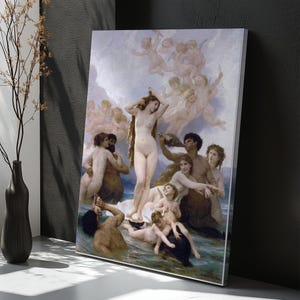 The Birth Of Venus Wall Print, Housewarming Gifts, Framed Canvas Wall Art, Religious Canvas Print, Religious Canvas Wall Art Friend Gifts